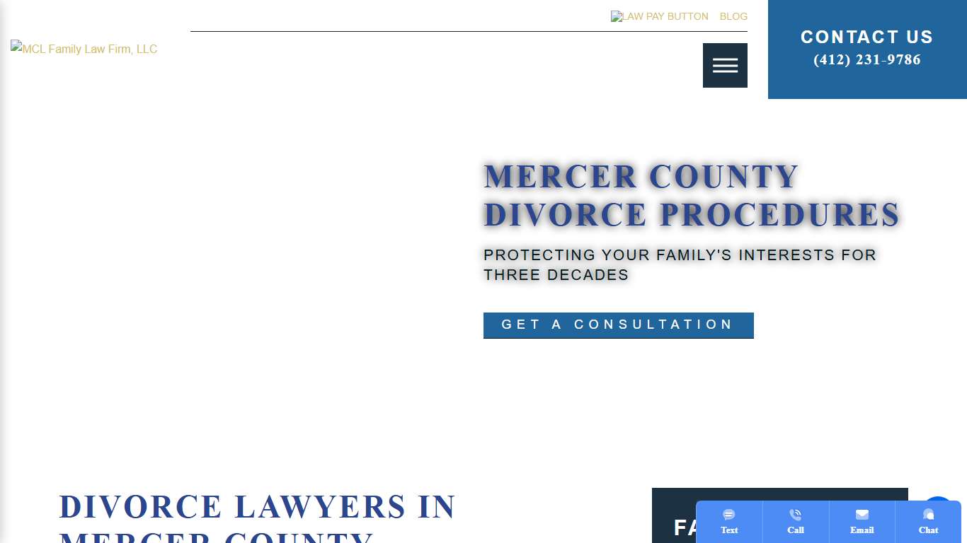 Mercer County Divorce Procedures MCL Family Law Firm