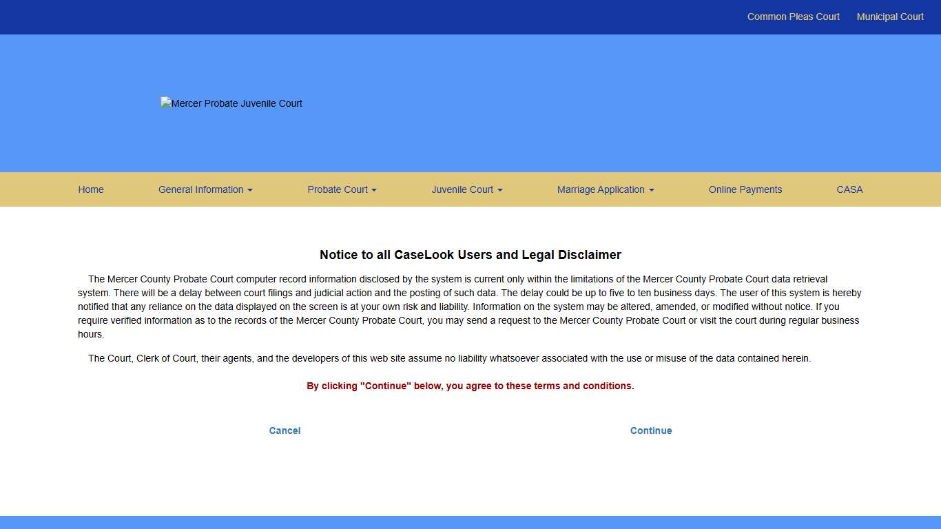 Mercer County Probate Court - Record Search